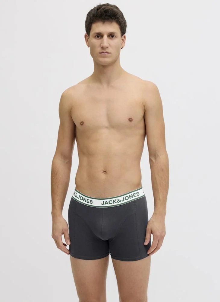 JACK & JONES  5 Pack Solid Trunks for Men | Best Price UAE